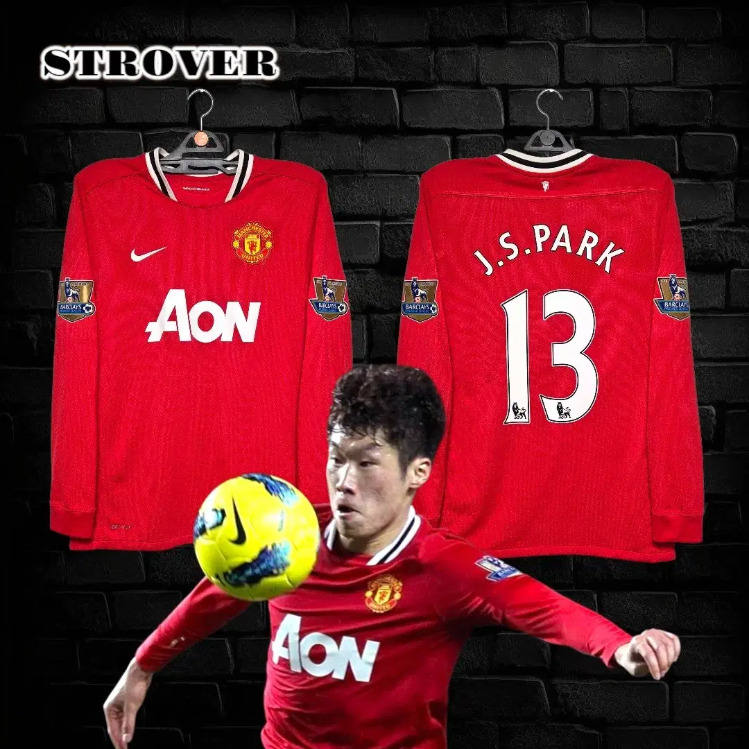 マンチェスター・ユナイテッド レトロ 長袖 サッカー ユニフォーム